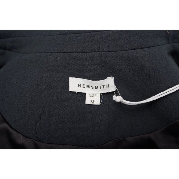 Hemsmith Womans Mid Length Rey Coat Jacket Size M Graphite Gray Wrap Ties NWT - Picture 6 of 6